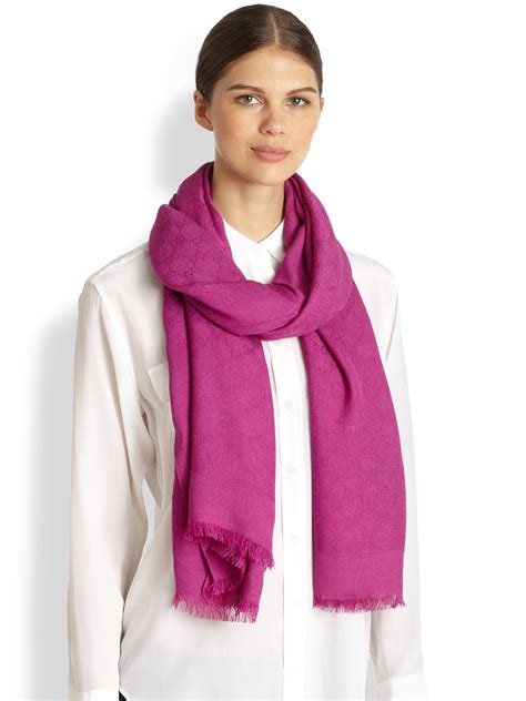 gucci poppy cashmere scarf|Gucci Scarves for Women .